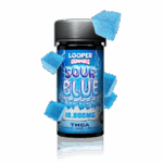 LOOPER THC-A ULTRA POTENT FULL SPECTRUM GUMMIES 500MG 20CT JAR - SOUR BLUE RASPBERRY