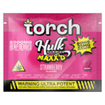 Torch Hulk Gummies Maxx’d 2000mg + 25mg D9 Booster 3ct Strawberry