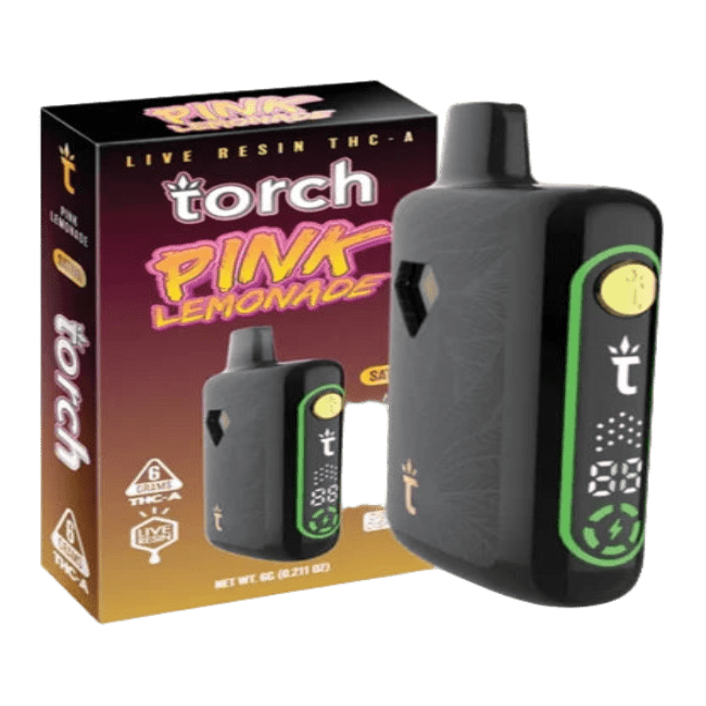 50_6b1e1c97-0a01-4e0c-89fe-a05ddf9898ee Torch Live Resin THC-A 6g Disposable Pink Lemonade Sativa - Image 1