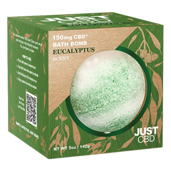 5_452df204-90bc-4d4e-b743-7213f82a3123 JUST CBD BATH BOMBS 150MG - EUCALYPTUS - Image 1