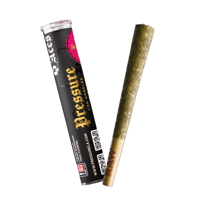 5_a9a5c628-0187-494d-99ed-20391c41c004 Pressure LA Aces Infused Pre-Rolls 1g Black Cherry OG Indica - Image 1