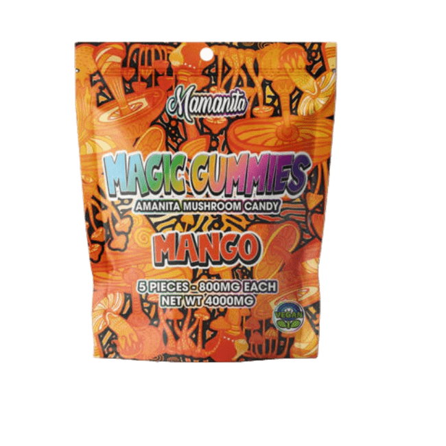 9f_3ea504fd-8c76-4566-a33c-8de76a140484 Mamanita Mango Magic Gummies Mushroom Candy 10pcs 800mg 8000mg Per Pkg - Image 1