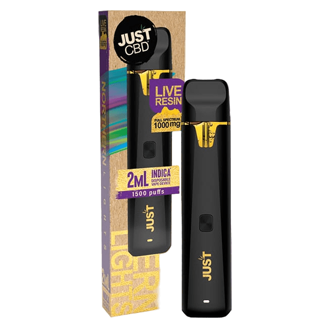 LIVE-RESIN-_-2mL-_-Northern-Lights-_-Vape-Device-_-JustCBD-_650x650pxl JUST CBD FULL SPECTRUM LIVE RESIN 1000MG 2ML DISPOSABLE - BLUE DREAM HYBRID - Image 1