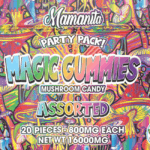 Mamanita Assorted Magic Gummies Mushroom Candy 10 pcs 800mg 1600mg Per Pkg