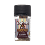 Torch THC-A Pre-Rolls Lil Flames VVS Diamonds Rolled in Kief and Hash 1g 4ct Jar Blockberry Hybrid