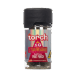 Torch THC-A Pre-Rolls Lil Flames VVS Diamonds Rolled in Kief and Hash 1g 4ct Jar Fruit Punch Sativa