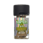 Torch THC-A Pre-Rolls Lil Flames VVS Diamonds Rolled in Kief and Hash 1g 4ct Jar GMO Cookies Hybrid