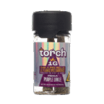 Torch THC-A Pre-Rolls Lil Flames VVS Diamonds Rolled in Kief and Hash 1g 4ct Jar Purple Urkle Indica