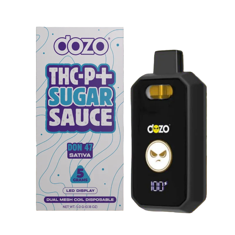 Dozo-THCp-Sugar-Sauce-5g-Disposable-Vape-Don-47-Sativa-DISPOSABLE DOZO - THC-P + SUGAR SAUCE 5G DISPOSABLE - DON 47 - SATIVA - Image 1
