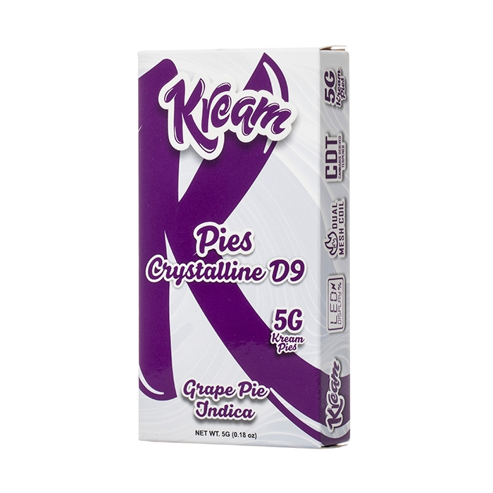 kream_pies_crystalline_d9_disposable_5g_-_grape_pie KREAM PIES CRYSTALLINE D9 THC-P+THC-V 5G DISPOSABLE - GRAPE PIE INDICA - Image 1