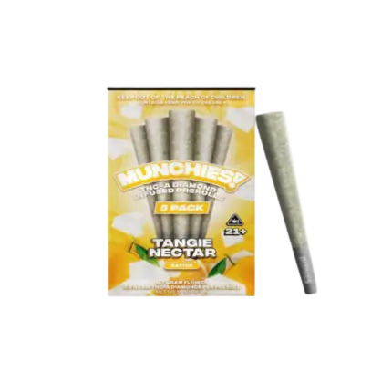 MUNCHIES THC-A DIAMOND PREROLLS 5PK – TANGIE NECTAR SATIVA - Seven Tech