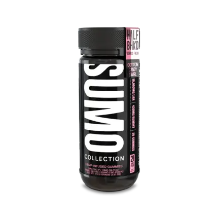 HALF BAK'D D9 SUMO 25CT 420MG PER GUMMY - COTTON CANDY SWIRL - Seven Tech