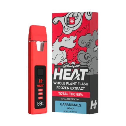 STRAIGHT HEAT WHOLE PLANT FLASH FROZEN EXTRACT 1G DISPOSABLE – GARANIMALS INDICA - Seven Tech