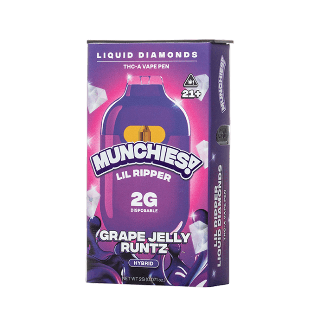 MUNCHIES LIL RIPPER 2G DISPOSABLE - GRAPE JELLY RUNTZ HYBRID - Image 1