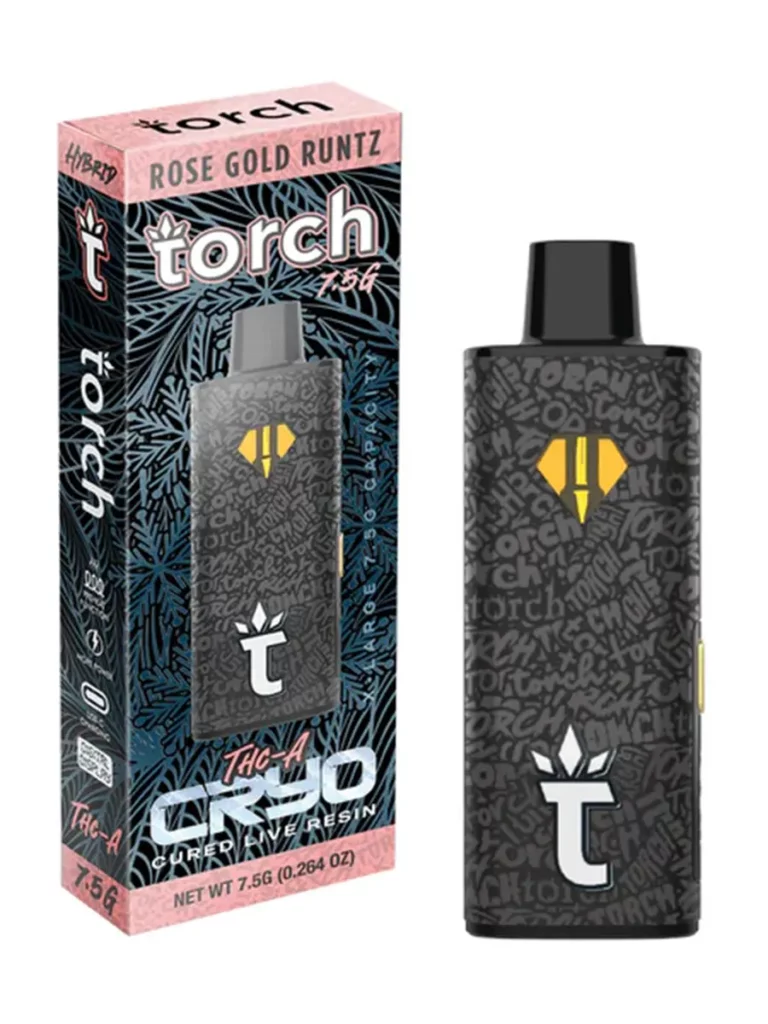 Rose-Gold-Runtz-Torch-CRYO-THC-A-Live-Resin-Disposable-7.5g-768x1024 TORCH CRYO THC-A LIVE RESIN DISPOSABLE 7500MG - Image 1